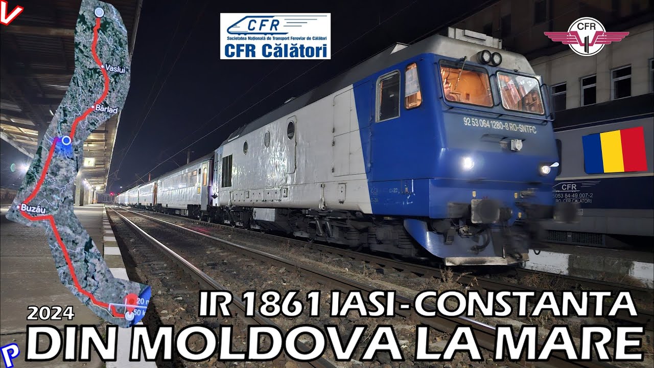 Iasi - Constanta IR 1861 | Refacem calatoria cu trenul de noapte care nu e tren de noapte