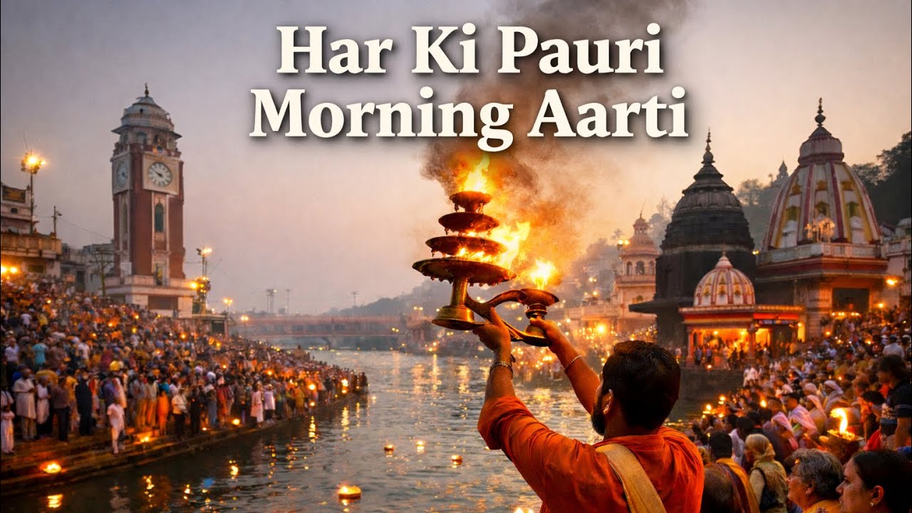Har Ki Pauri Haridwar ki pavitra subah 🙏 | Ganga Maiya Morning aarti | Har Gange #haridwar #aarti 