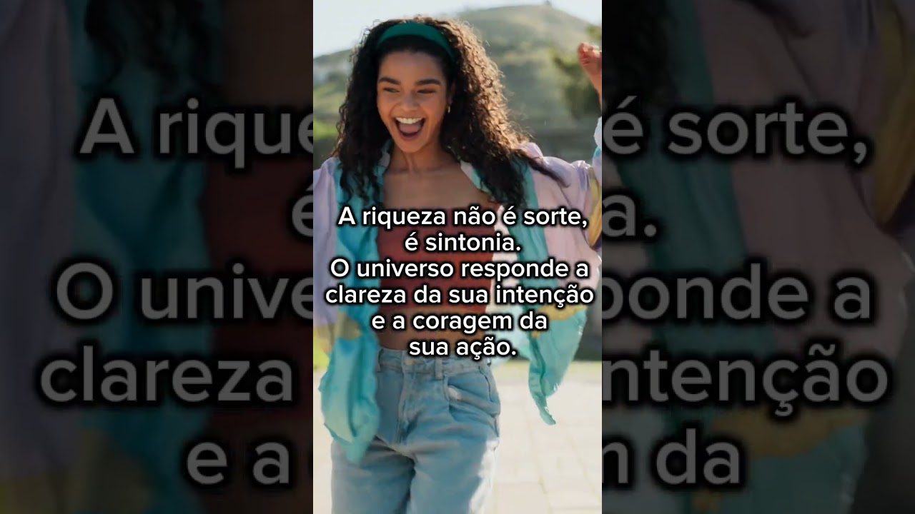 A riqueza n&atilde;o &eacute; sorte, &eacute; sintonia. #empoderamiento #belleza #poderfemenino