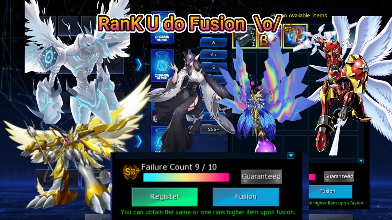 Enfim peguei o Rank U no FUSION - Digimon Masters Online