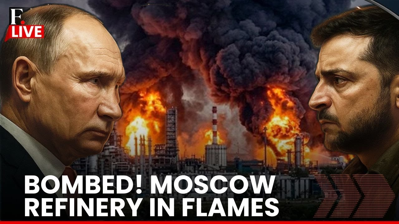 Ukraine Hits Moscow Oil Refinery Again, Grounds Flights Across Capital  | LIVE