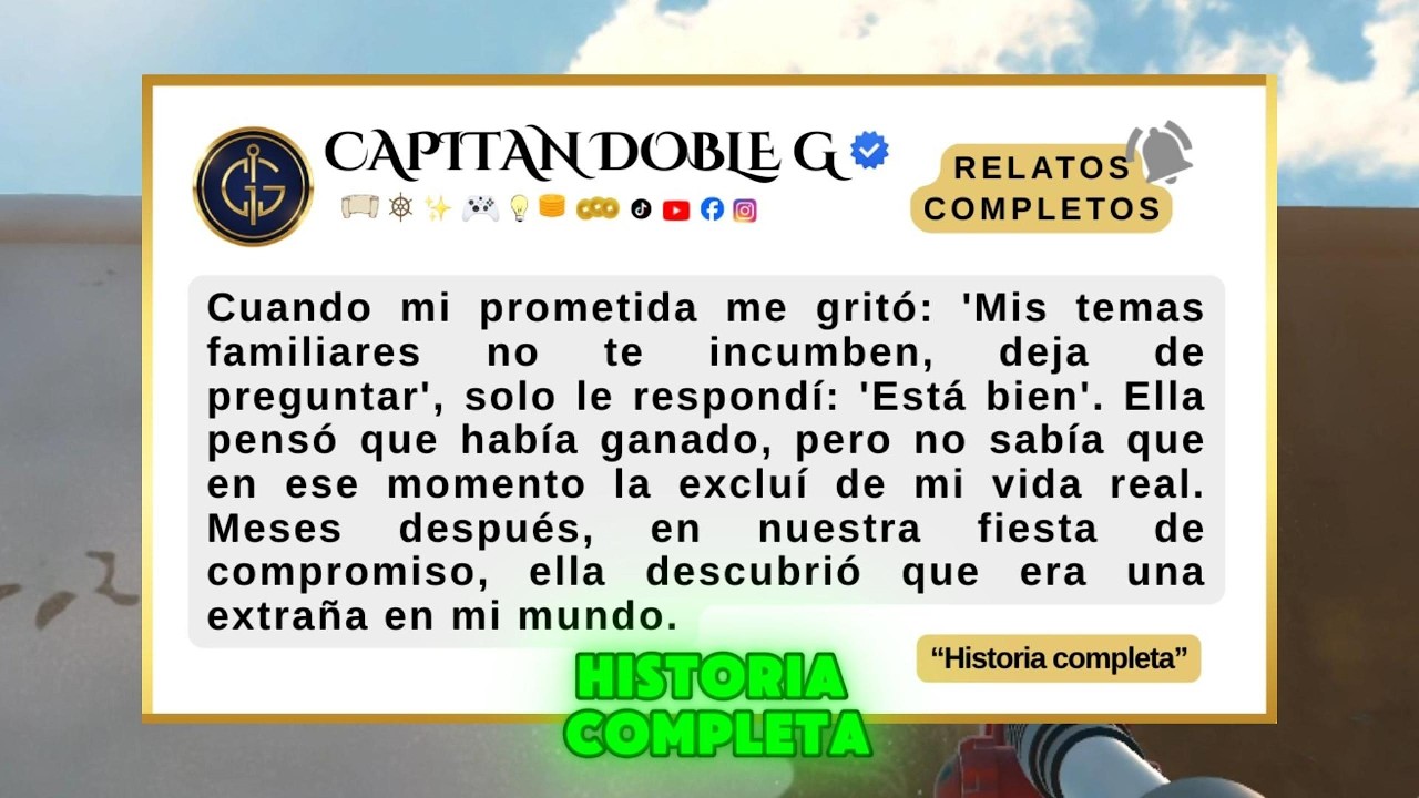 Mi prometida me gritó: 