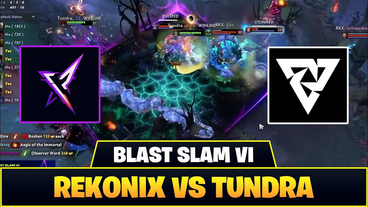 [ID] RAMPAGE! TUNDRA GEMETERAN LAWAN KING REKONIX VS TUNDRA  ▌BLAST SLAM VI DOTA 2 HIGHLIGHTS