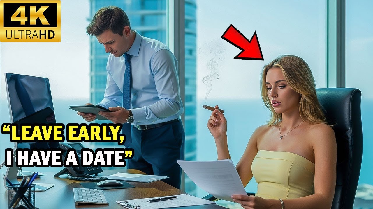 Single Dad Said I Need to Leave Early, I Have a Date — Jealous Boss Went Silent and Lit Cigarette