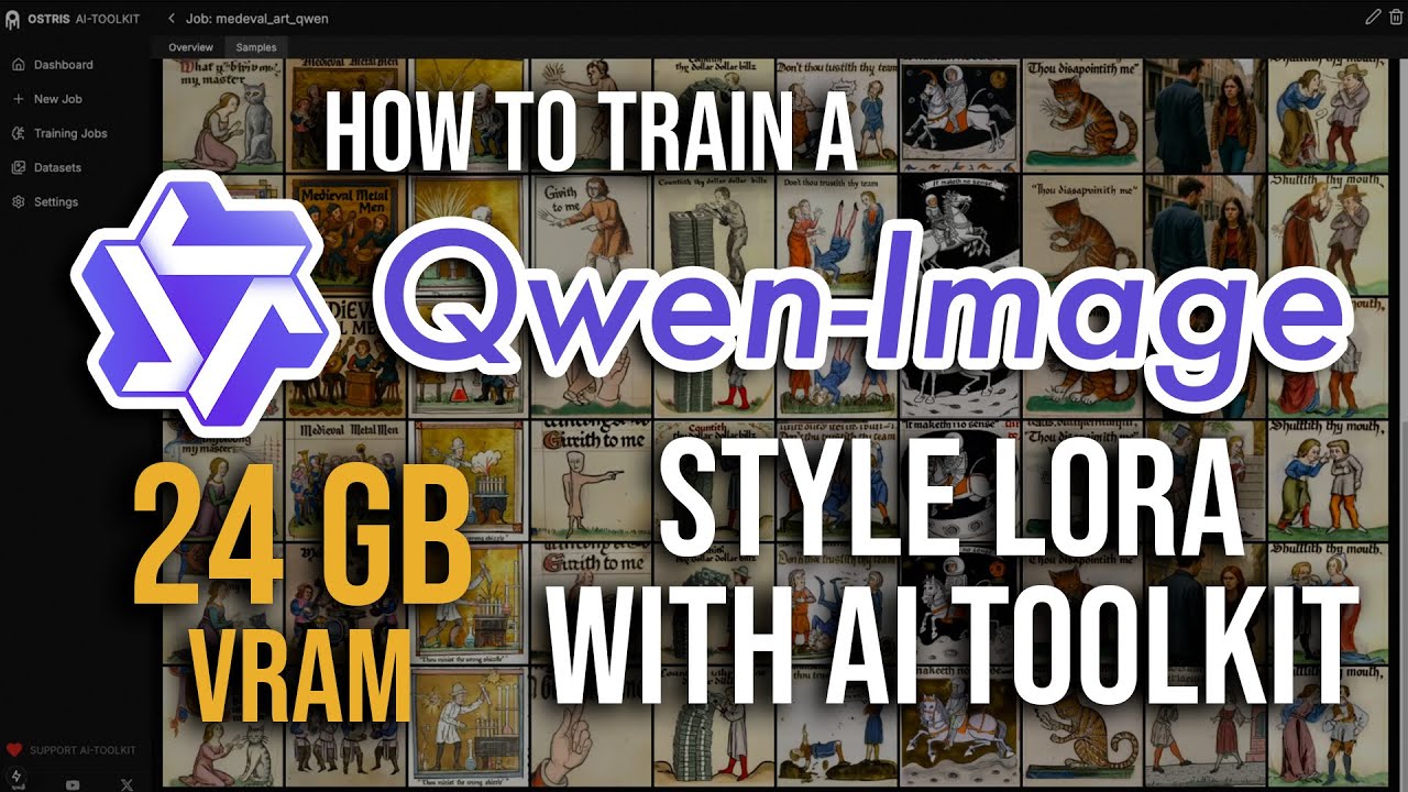Обучение Qwen-Image LoRA на 24 ГБ видеопамяти с помощью AI Toolkit