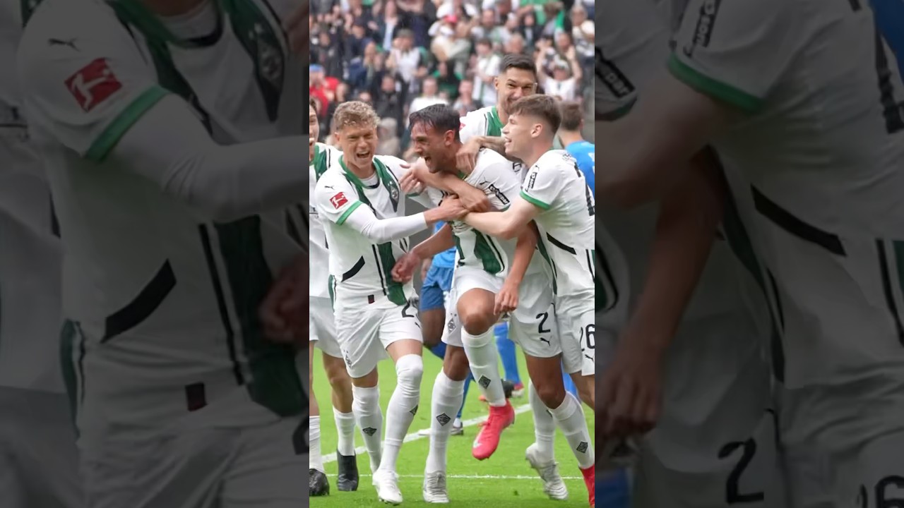 Fabio Chiarodia mit seinem ersten Bundesliga-Tor 💚 #Borussia #dieFohlen