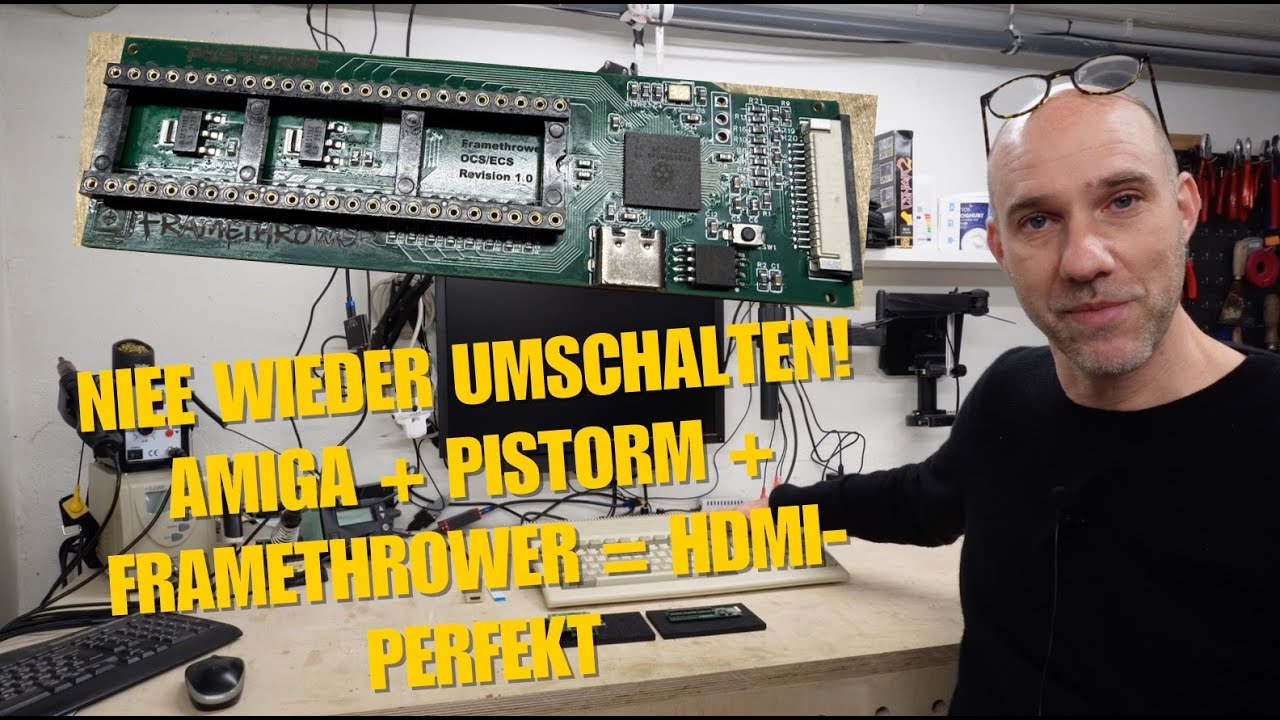 Nie wieder Umschalten! Amiga + PiStorm + Framethrower = HDMI-PerfektFrameThrower Denise
