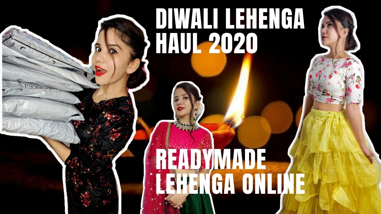 BUY AMAZING READYMADE LEHENGA ONLINE|DESIGNER LEHENGA HAUL| DIWALI SALE 2020|#lehengaonline#amazon