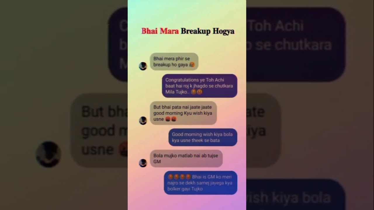 Breakup gf and bf WhatsApp chat status video #shorts