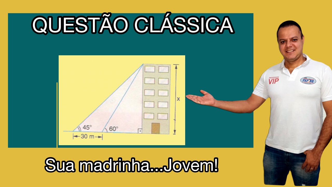 QUESTÕES CLÁSSICAS:[TRIGONOMETRIA NO TRIÂNGULO RETÂNGULO ]Prof.Alexsandro DSouza.# enem #cursopapiro