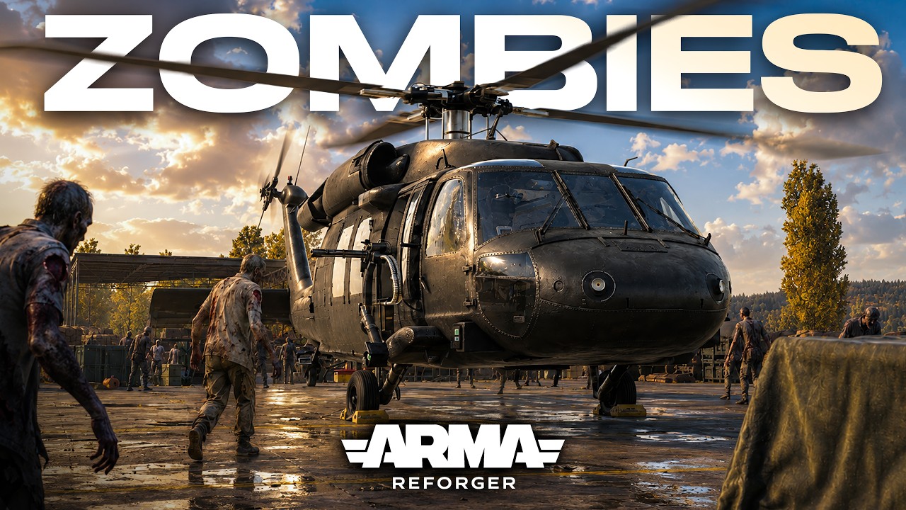 Arma Reforger ZOMBIES as a Heli Pilot Is INSANE...