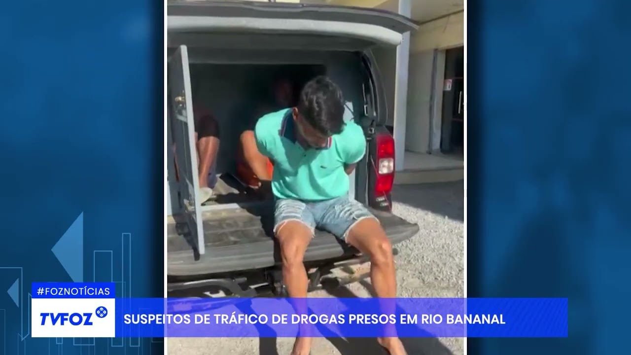 Suspeitos de tráfico de drogas presos em Rio Bananal