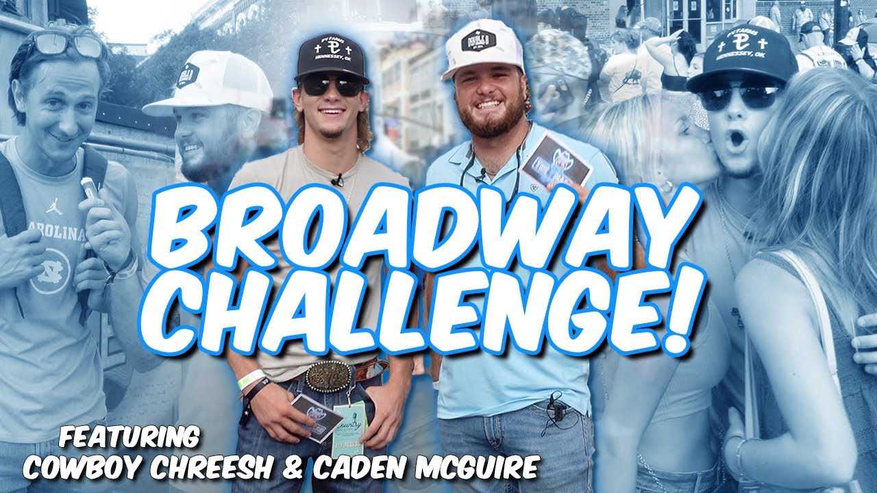 Caden McGuire and Cowboy Chreesh SCAVENGER Hunt during CMA Fest