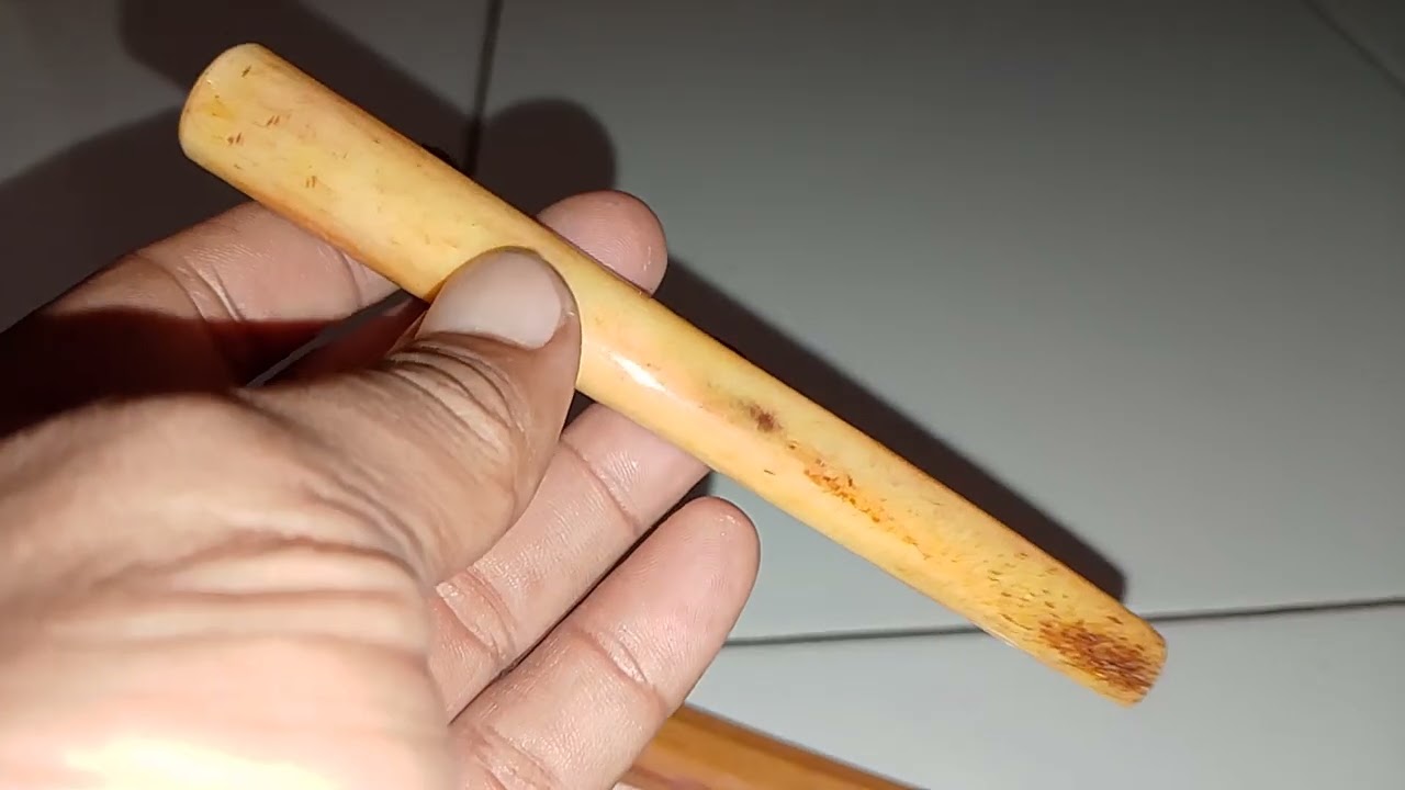 pipa rokok tulang gajah asli dan bukan gading gajah