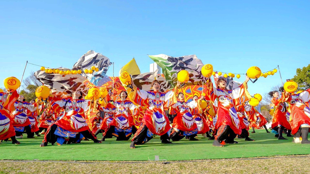 [4K] 関学よさこい連 炎流 【フィナーレ演舞】　堺よさこいかえる祭り 2026 大仙公園会場 (前方)