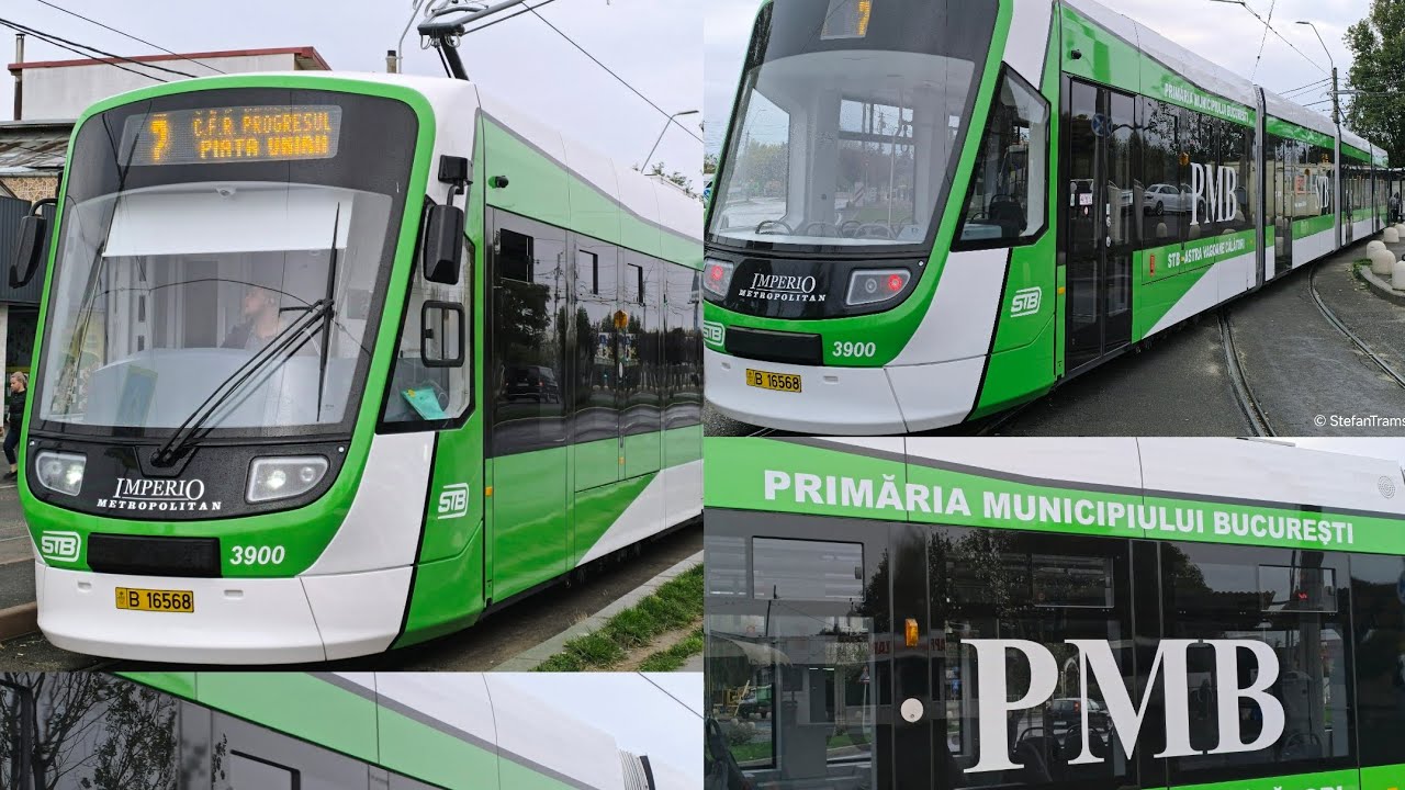 Tramvaiul Astra Imperio Metropolitan Nr 100 #3900 in Serviciu Comercial pe Linia 7