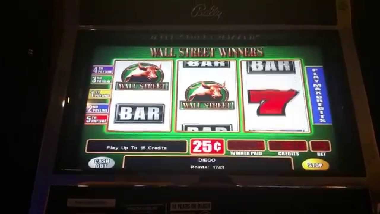 Wall Street Winners slot machine at Empire City casino