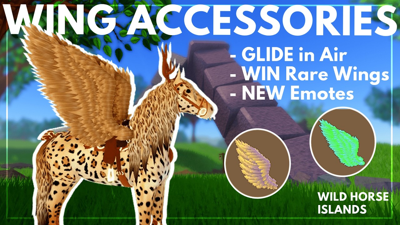 GLIDING Through The SKY With The BRAND NEW WINGS in WILD HORSE ISLANDS on ROBLOX
