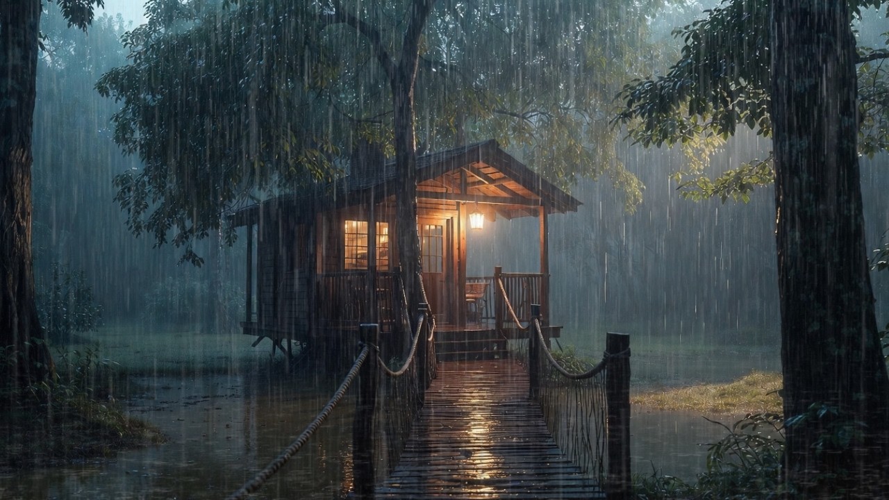 Heavy Rain Sounds LIVE 24/7 ⛈️ Thunder for Sleep & Focus