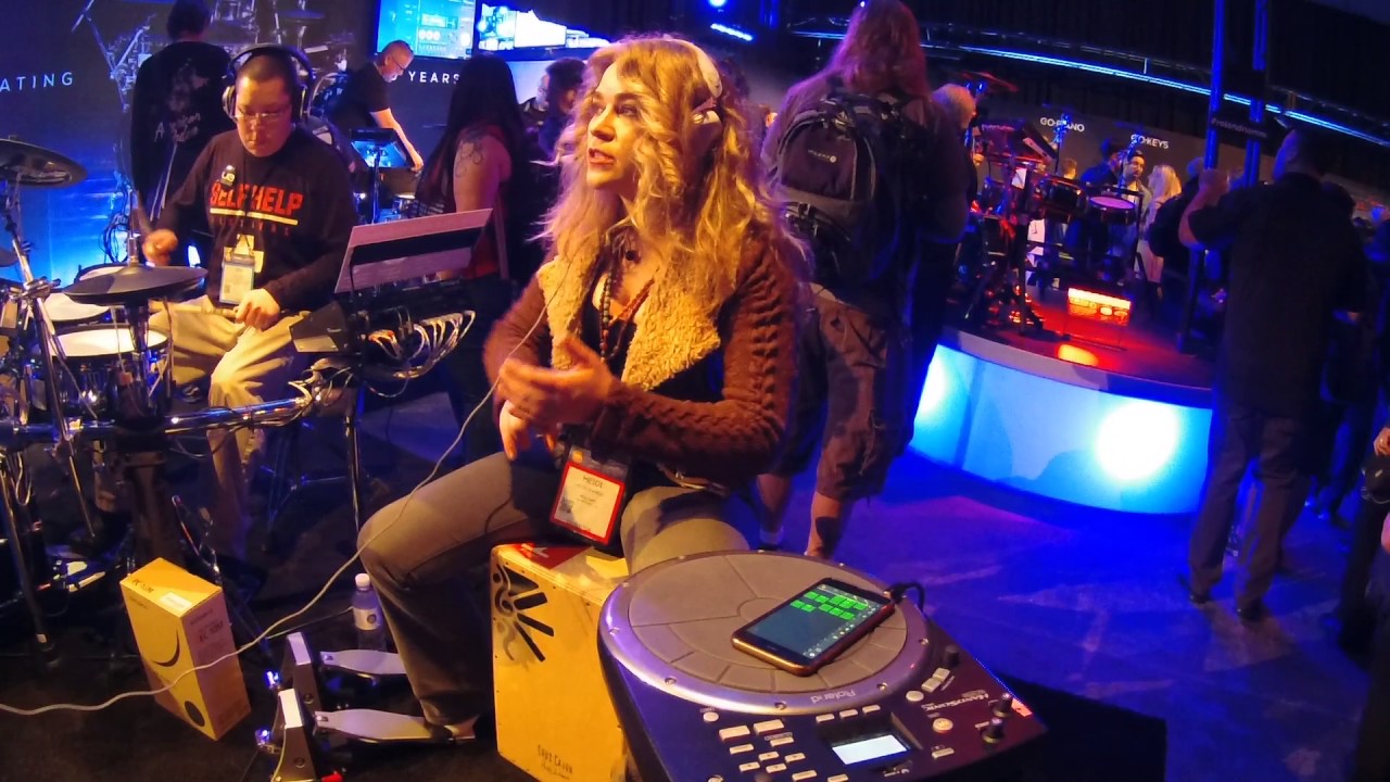 NAMM 2017 Roland EC 10M ELCajon Mic Processor with Heidi Joubert