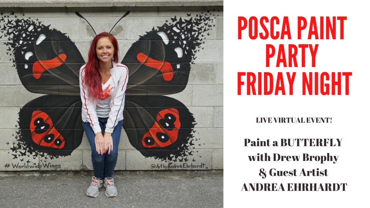 Posca Paint Party with Drew Brophy and Andrea Ehrhardt.