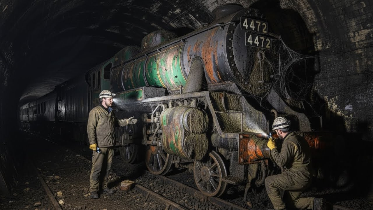 Restoration ASMR — The Flying Scotsman Found Forgotten Inside an Old British Rail Tunnel