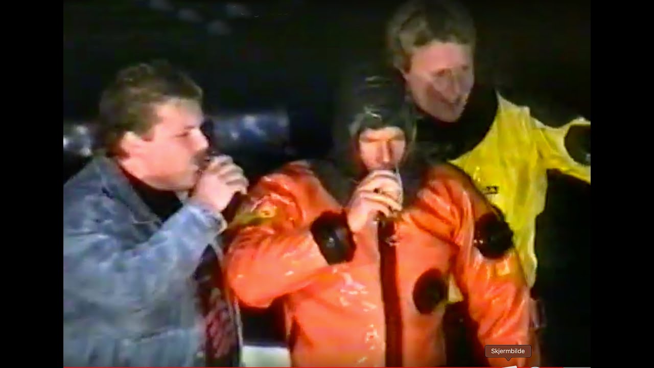 Verdensrekord i  undervanns kortspill 25.-26. august 1989