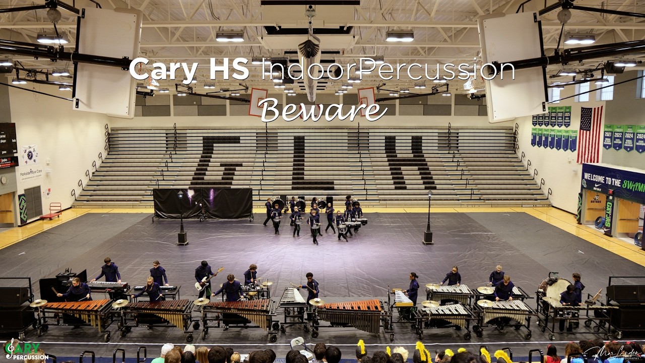 Cary Indoor Percussion performing &ldquo;Beware&rdquo; at Winter Programs Preview at GLHS, 3/20/2026