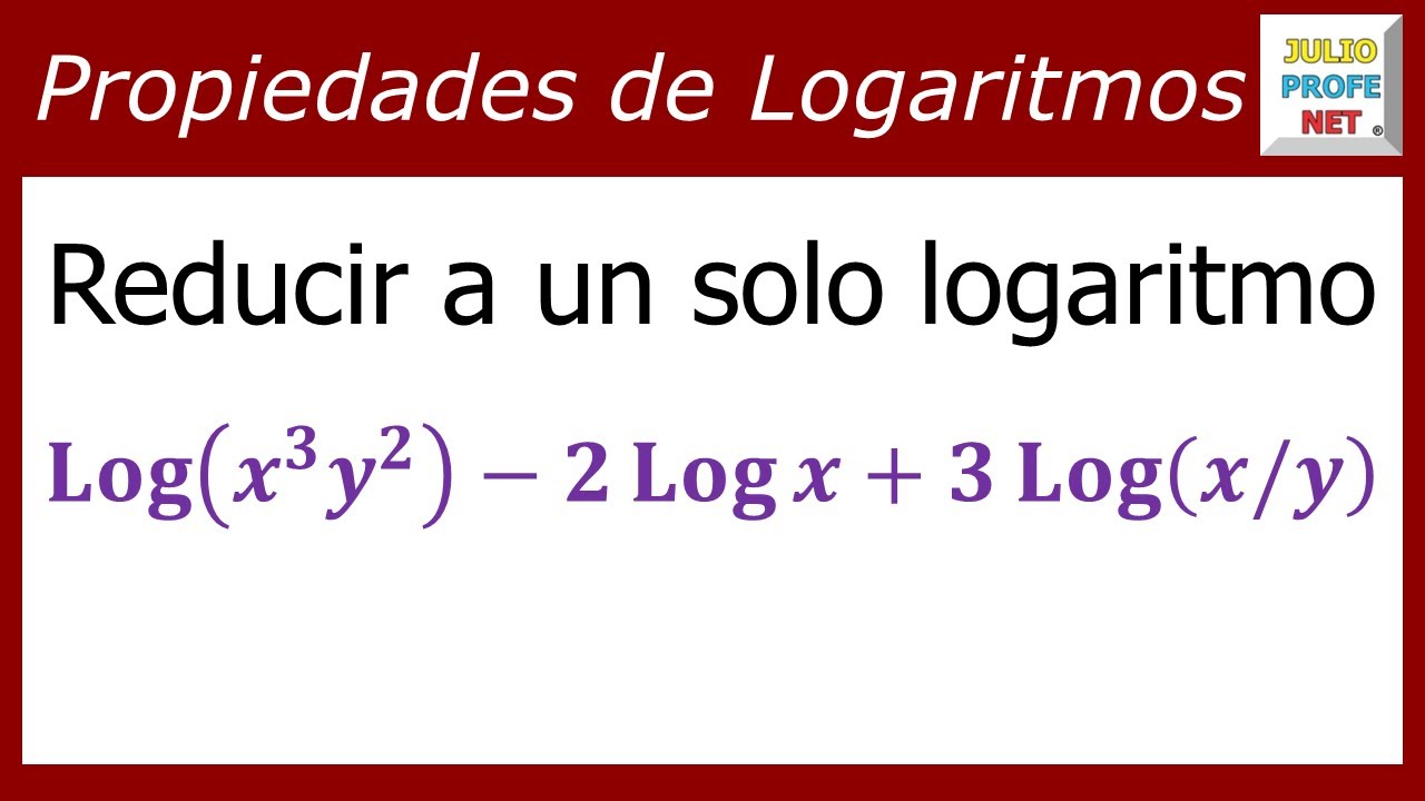 Propiedades de logaritmos | Ej. 5 #julioprofe