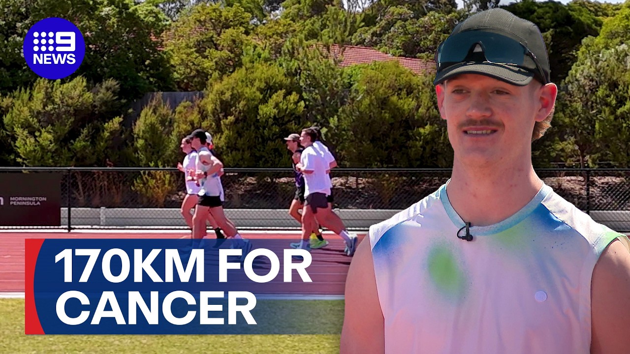 Teen attempts to run 170 kilometres in a single day | 9 News Australia