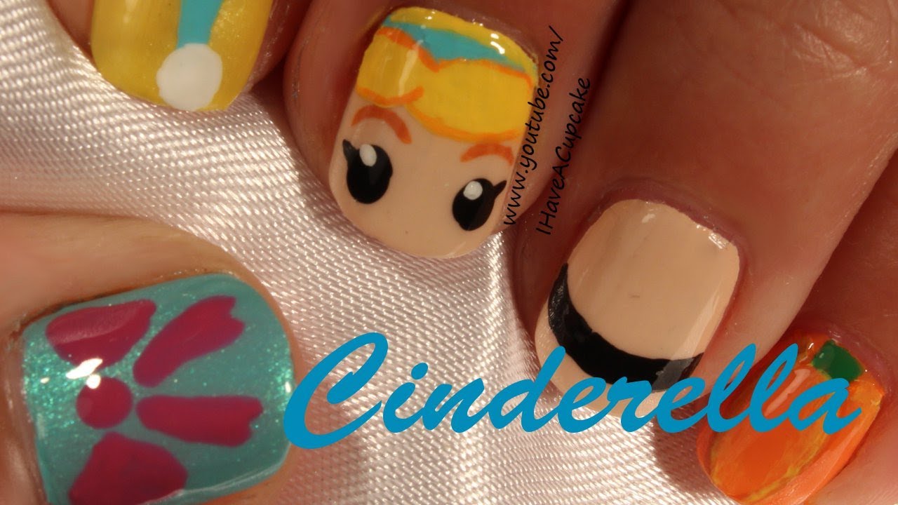 Cinderella Inspired Nail Art