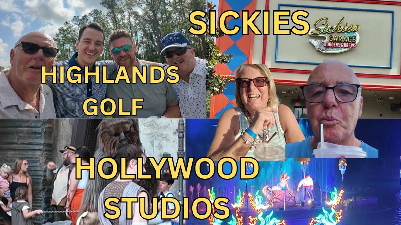 GREAT GOLF DAY @ HIGHLANDS | EPCOT PITSTOP | HOLLYWOOD STUDIOS | FANTASMIC 🏰🍸🍦❤️😎