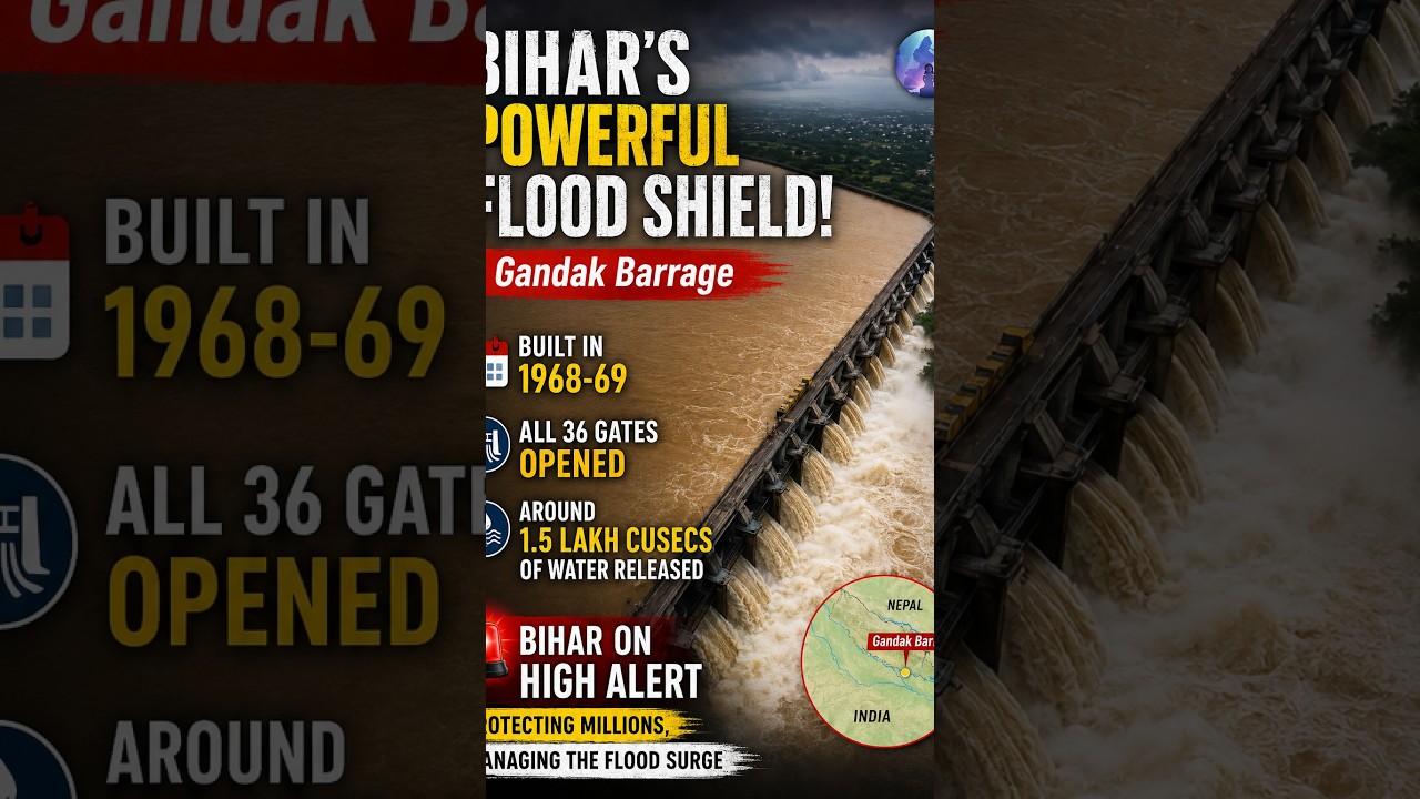 Nepal Floods Hit Bihar's   Last Line of Defense? 36 Gates Opened! 😱