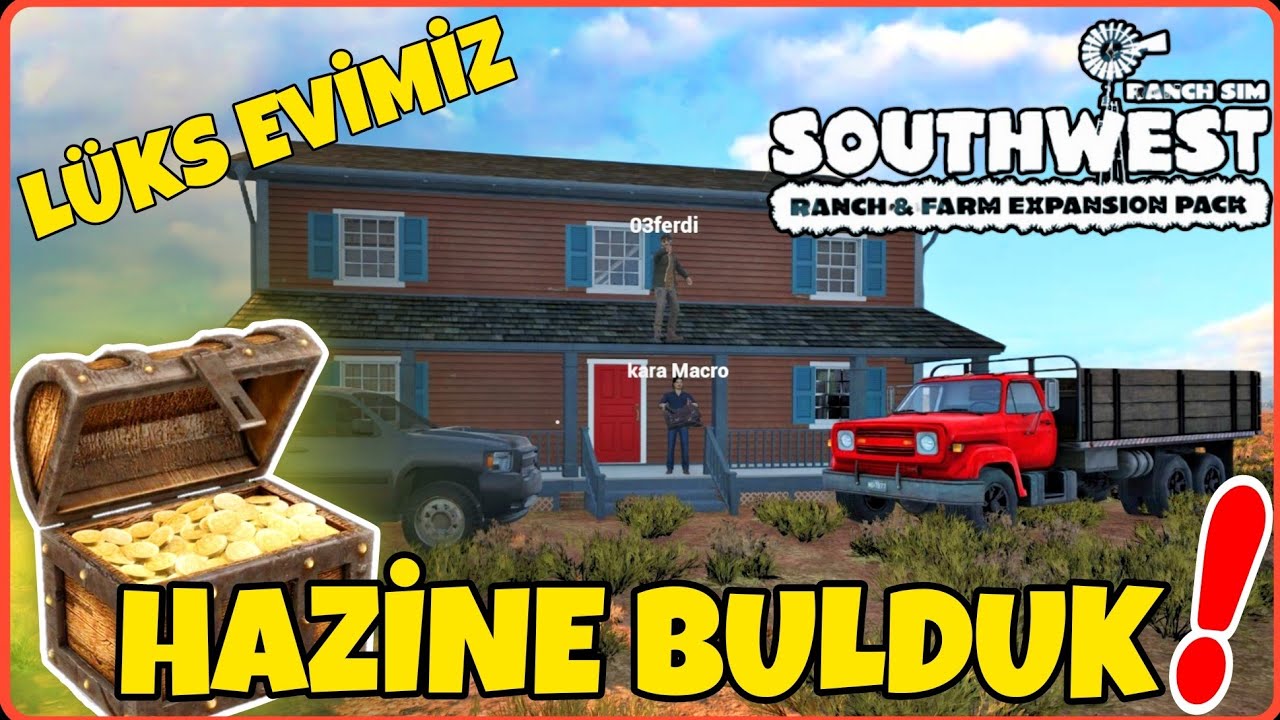 GİZLİ HAZİNEYİ BULDUK ● KENDİMİZE LÜKS EV YAPTIK ● Yeni araçlar aldık ● Southwest Ranch simulator