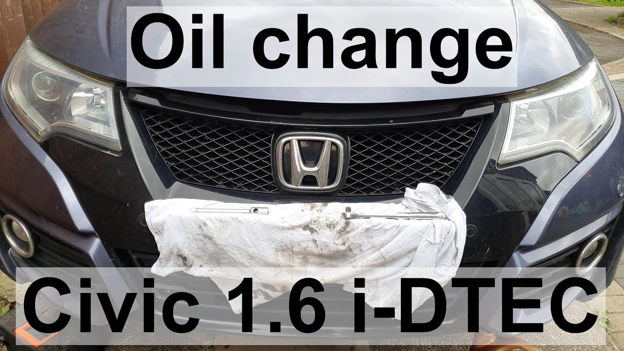 Honda Civic 1.6 i-DTEC  - Oil and Filter change - FK 9th Gen