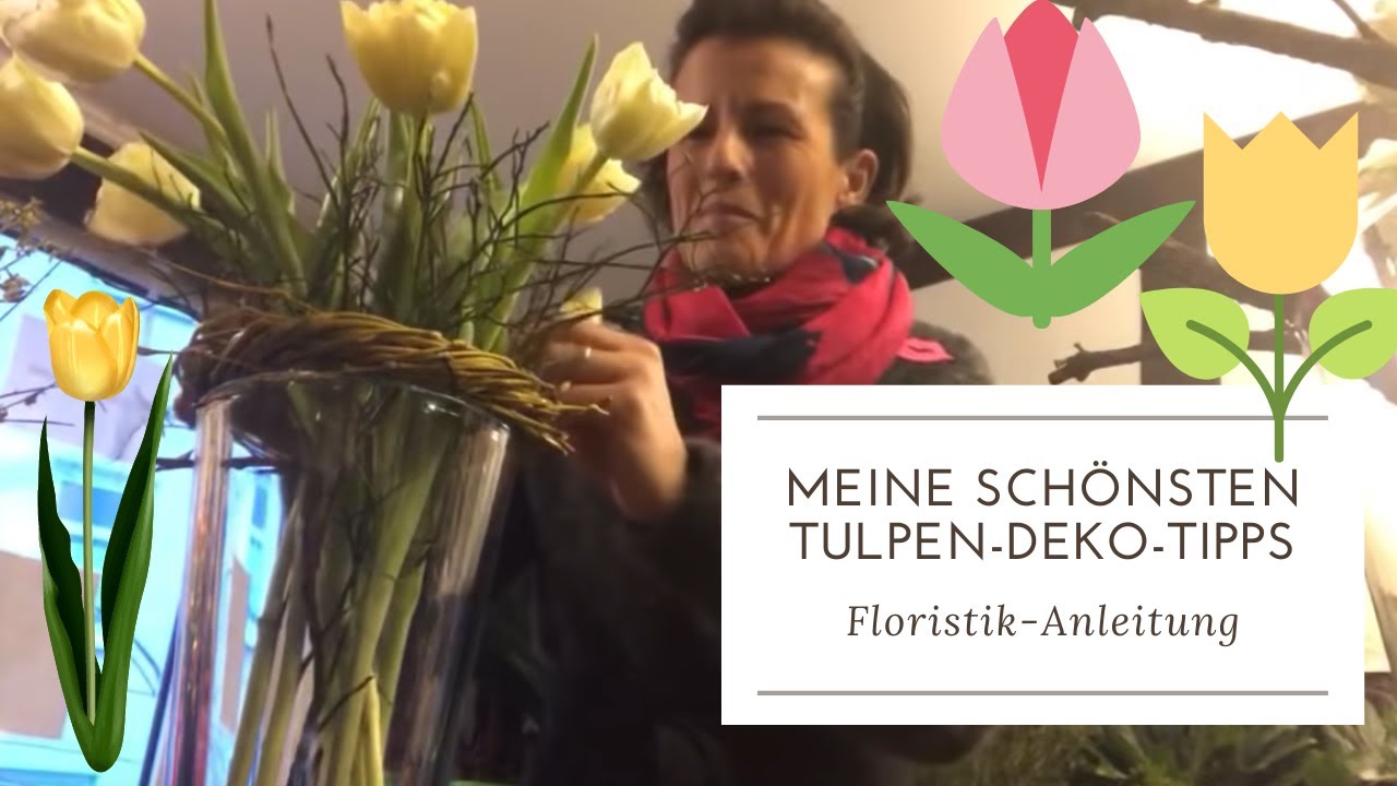 DIY DEKOTIPPS FÜR TULPEN  im Frühling Blumenstrauss Dekoideen zum selber machen