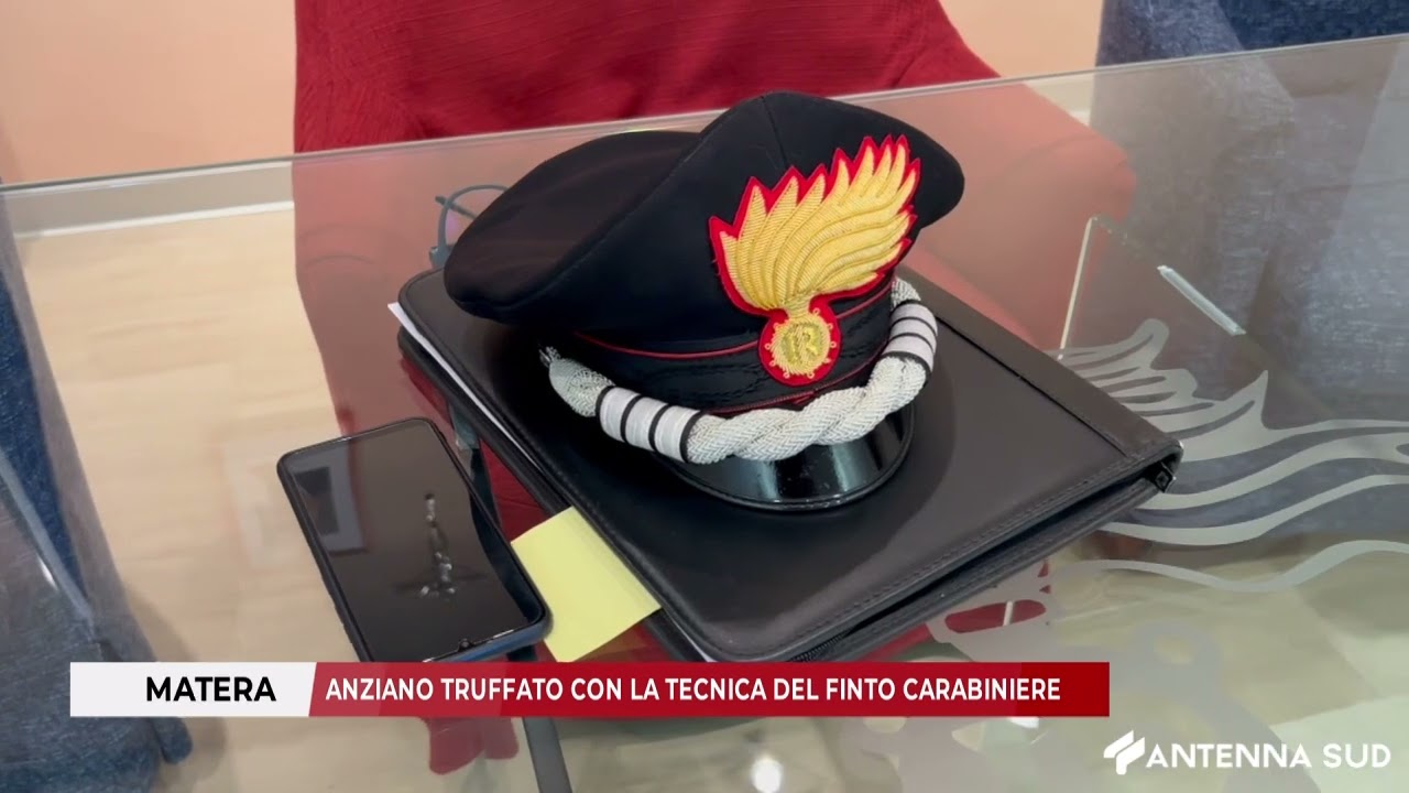 6 FEBBRAIO 2026 - MATERA, ANZIANO TRUFFATO CON LA TECNICA DEL FINTO CARABINIERE