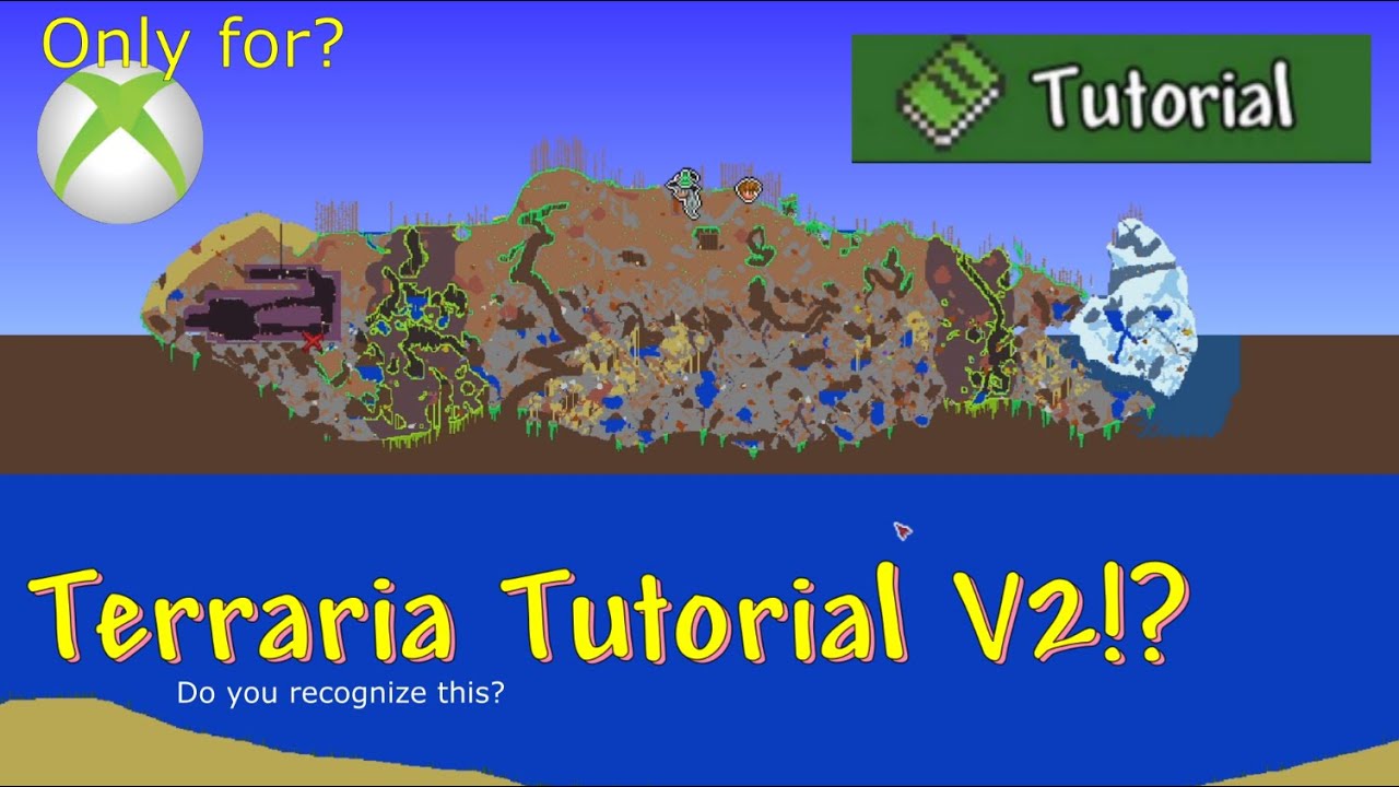Terraria Tutorial World, for old consoles!? ─ There's a 2nd Tutorial world for Terraria?