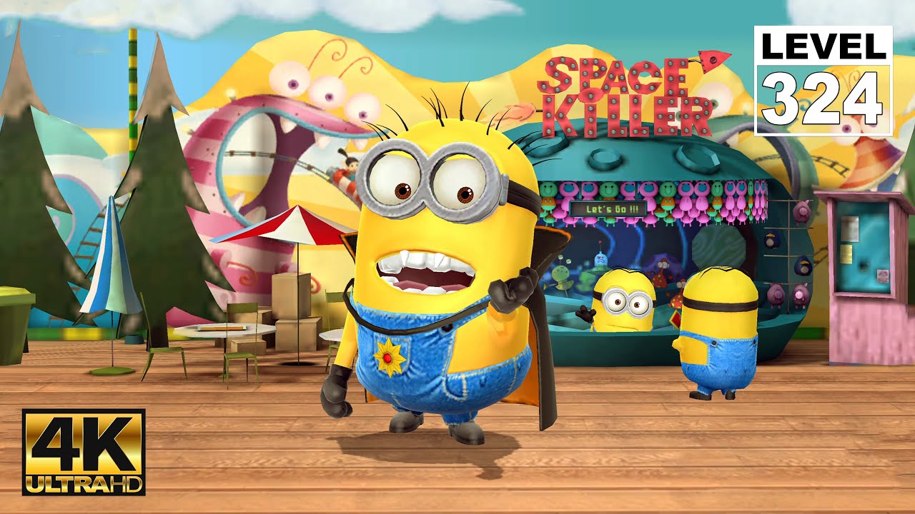 Minion Rush Vampire minion jump over obstacles 150 times Avoid Bananas | Lv.324 EPISODE 174 | UHD 4K