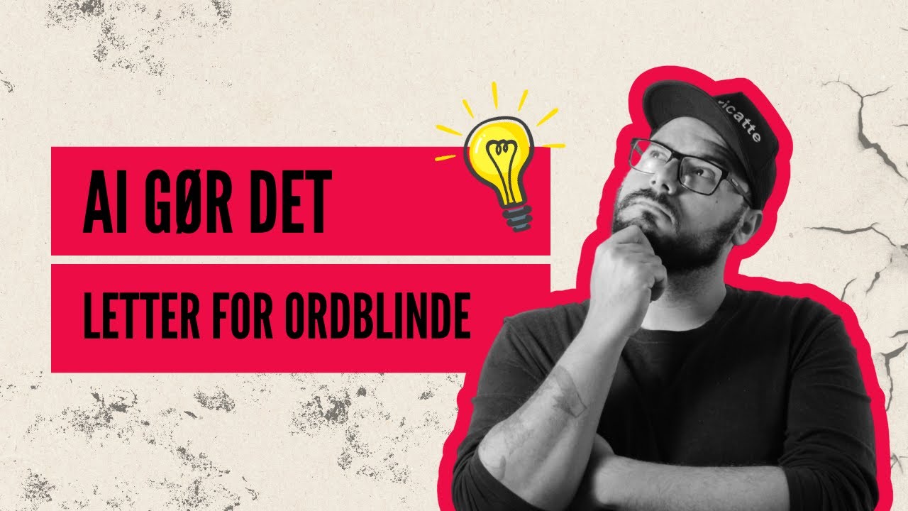 AI - Gør det letter for ordblinde - (Tale-til-tekst ind som en sand gamechanger)