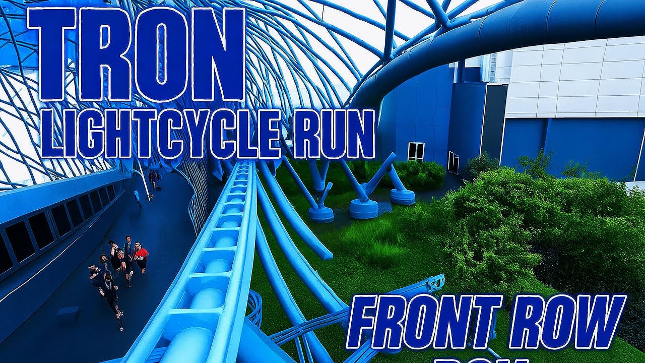 TRON Lightcycle / Run front seat on-ride Walt Disney World's MagicKingdom