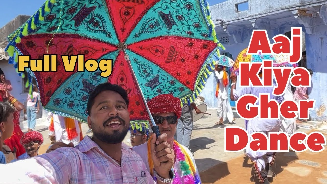 Aaj Kiya Gher Dance 🕺‼️🫶🏻 | Rajasthani Culture | Enjoyed the Day 🫠🫶🏻