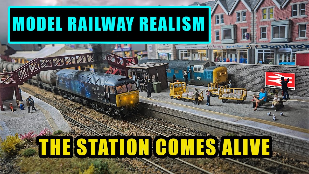 Incredible 00 Gauge Loft Model Railway Layout, Realism Station Detail Showcase and MORE