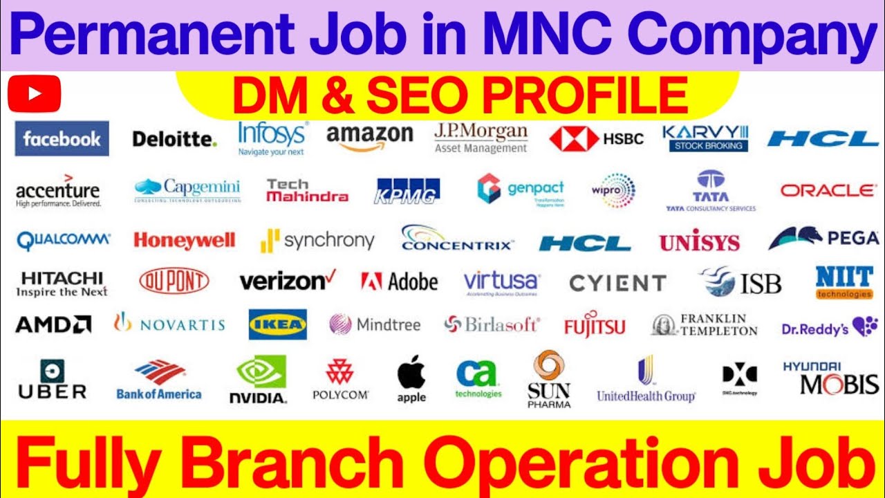 MNC Job2022-2023|Work from home job|Permanent Private job.
