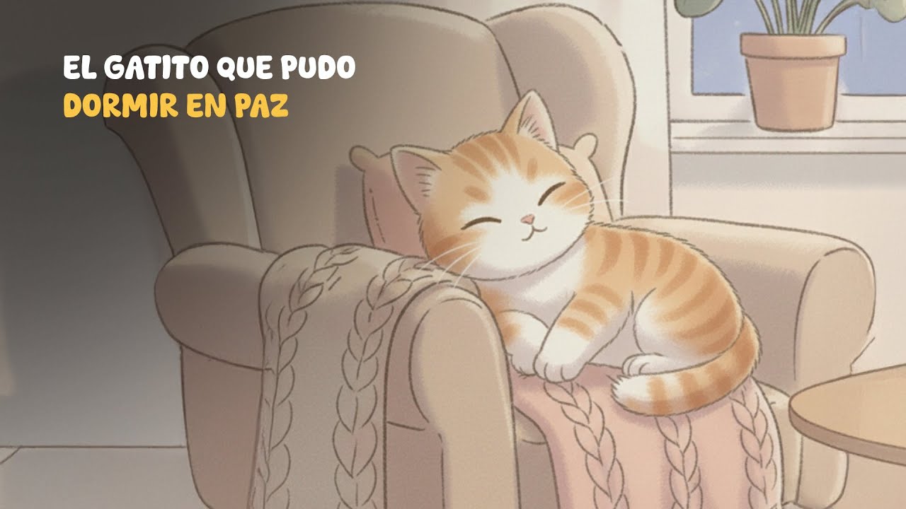 El gatito que pudo dormir en paz | Cuento para dormir
