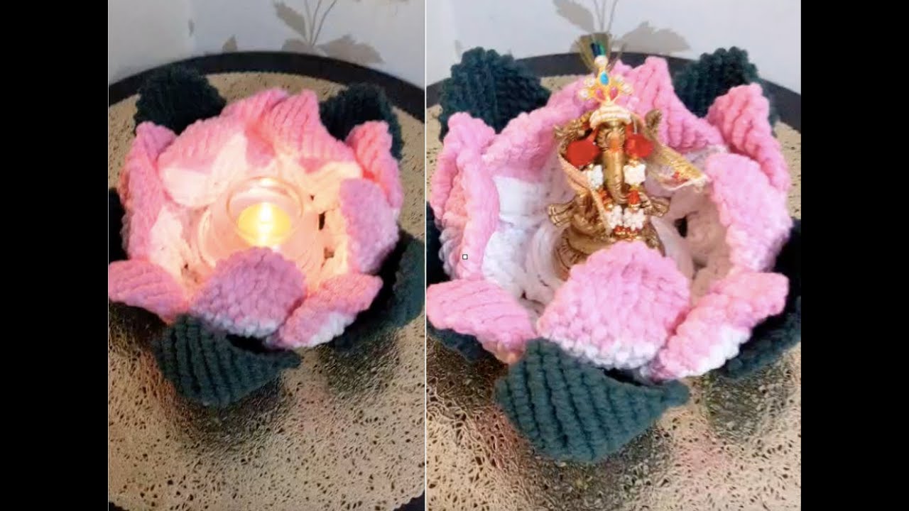Lotus Shaped Macrame Candle Holder Tutorial!!