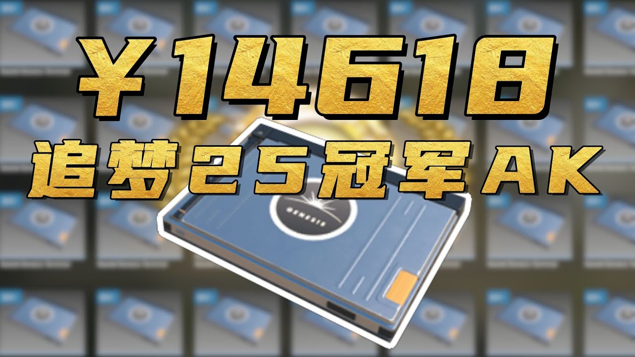 【云追梦】本期成本14618，118箱创世纪武器箱追梦25冠军AK！