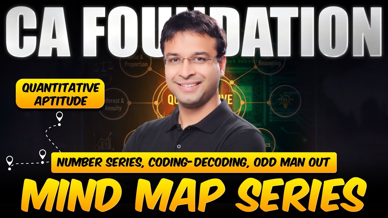 Number Series, Coding-Decoding, Odd Man Out | CA Foundation Jan 2026 | CA Nishant Kumar | Vishwas CA