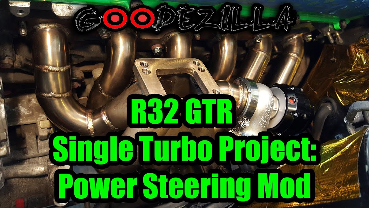 R32 Skyline GTR Single Turbo Project Episode 4  - Power Steering and Heat Shielding