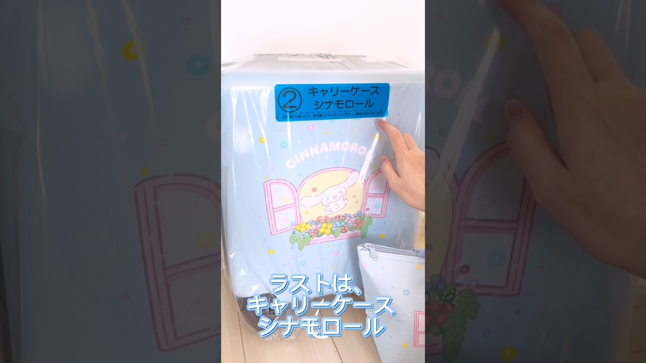 【キャリーケース当たった前編✨️】サンリオキャラクターズ当りくじを引いたら、まさかの結果に？！ #ポムポムプリン #ポチャッコ #シナモン
